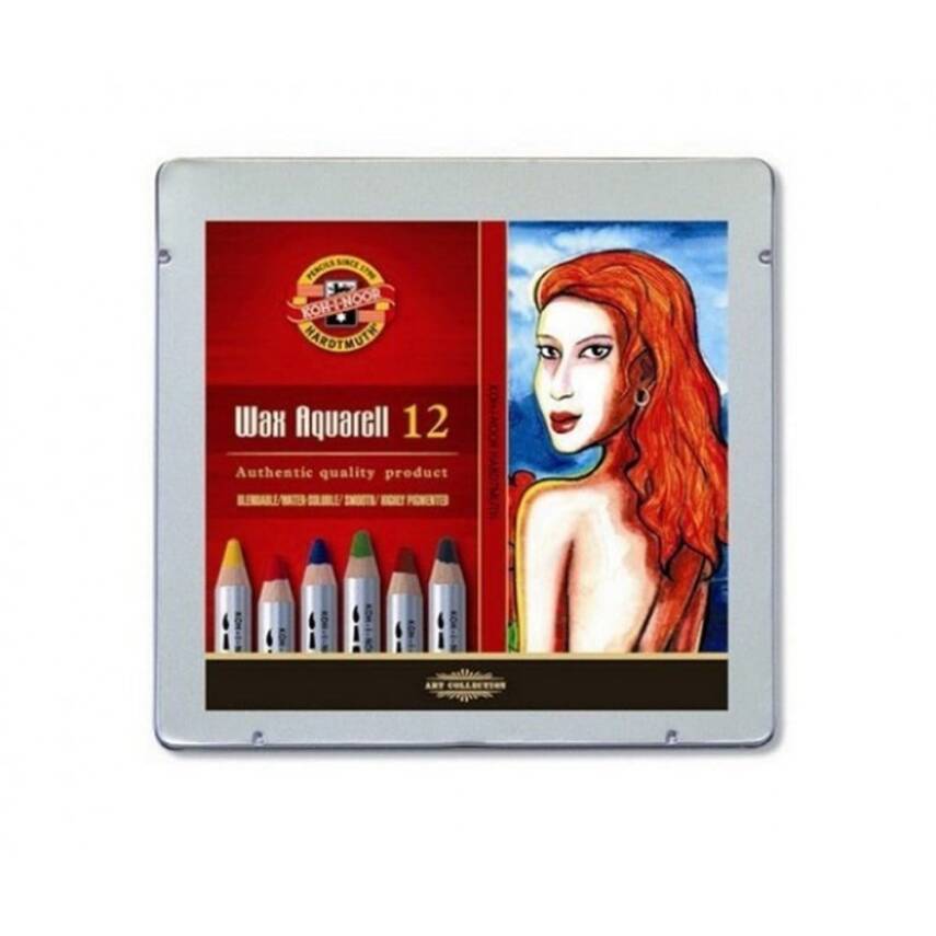 Koh-i Noor Wax Aquarell Kalem Seti 12'li 8282 - 1