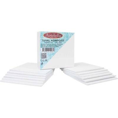 Kompozit Pres Tuval 10 x 10 cm 12'li Set