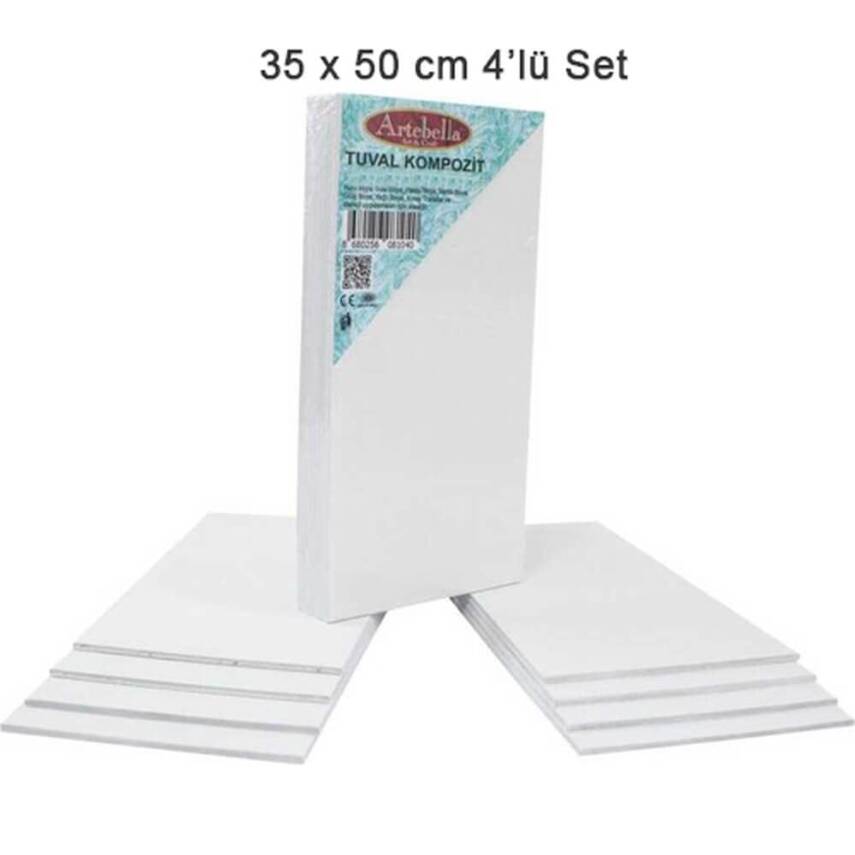 Kompozit Pres Tuval 35 x 50 cm 4'lü Set - 1