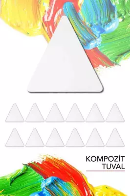 Kompozit Pres Tuval Üçgen 20 cm