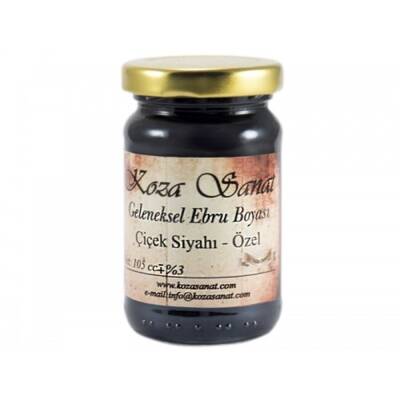 Koza Ezilmiş Ebru Boyası 105 ml Çiçek Siyah - 2