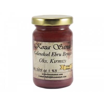 Koza Ezilmiş Ebru Boyası 105 ml Oksit Kırmızı - 2