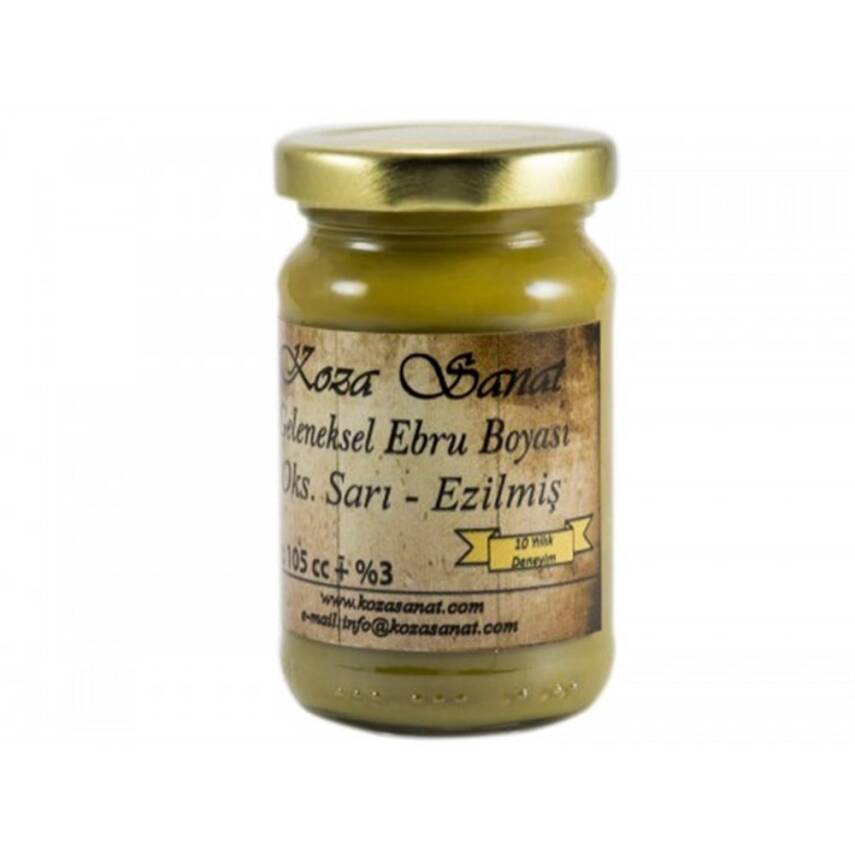 Koza Ezilmiş Ebru Boyası 105 ml Oksit Sarı - 2