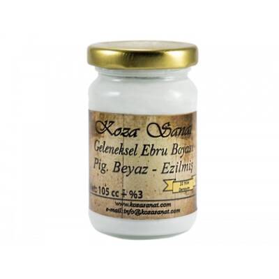 Koza Ezilmiş Ebru Boyası 105 ml Pigment Beyaz