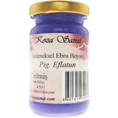 Koza Ezilmiş Ebru Boyası 105 ml Pigment Eflatun (1)