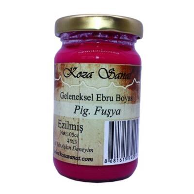 Koza Ezilmiş Ebru Boyası 105 ml Pigment Fuşya (1)
