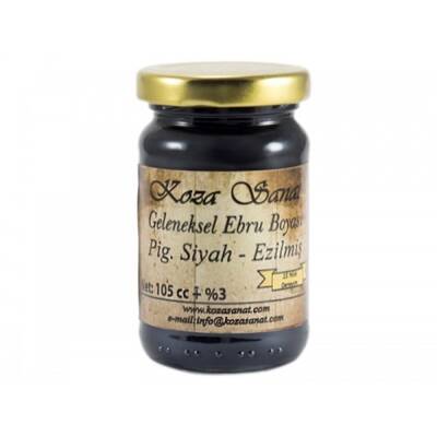 Koza Ezilmiş Ebru Boyası 105 ml Pigment Siyah - 2