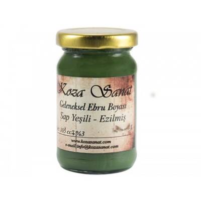 Koza Ezilmiş Ebru Boyası 105 ml Sap Yeşili (1)