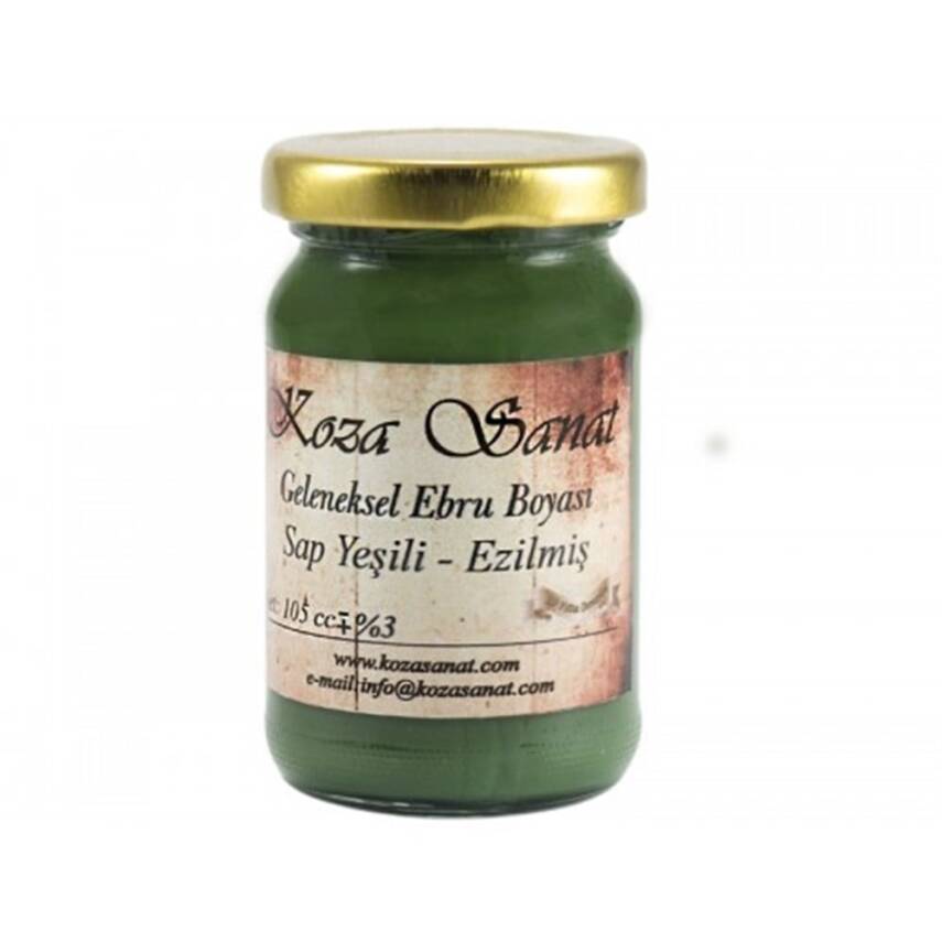Koza Ezilmiş Ebru Boyası 105 ml Sap Yeşili - 2