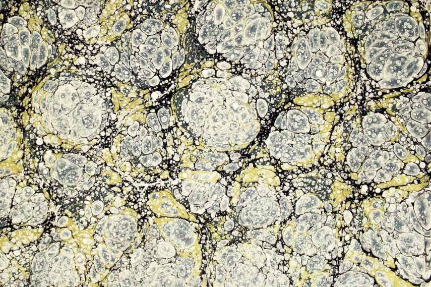 Koza Marbling Paint 105 ml Leaf Green - 2