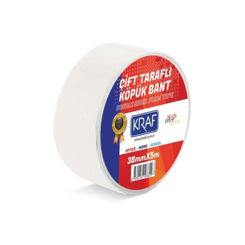 Kraf Çift Taraflı Köpük Bant 38mmx5m - 1