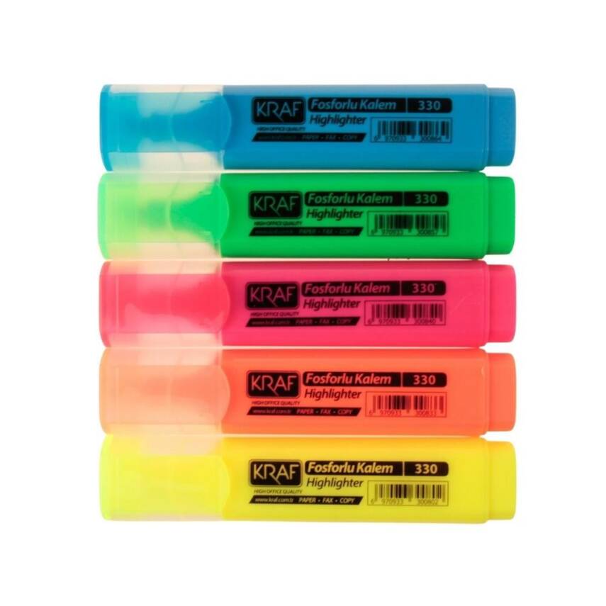 Kraf Highlighter Highlighter 1-5 mm with 5 - 1