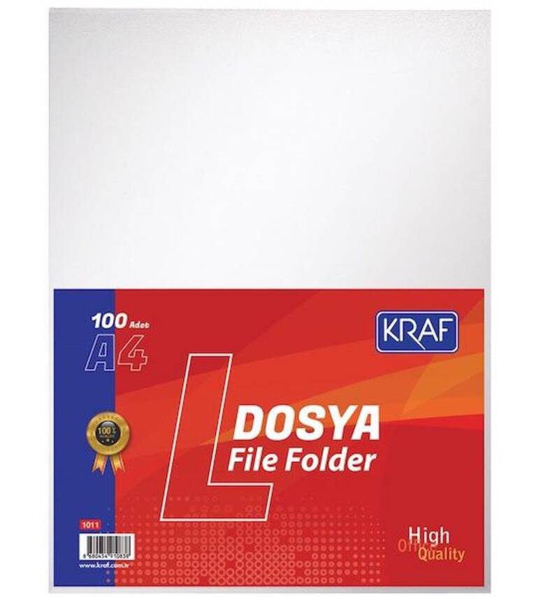 Kraf L Poşet Dosya A4 - 1
