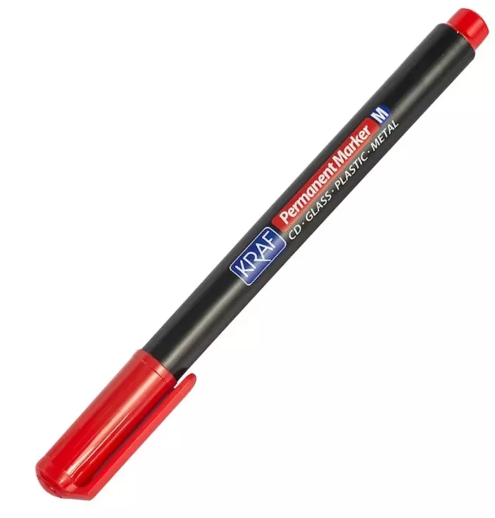 Kraft Acetate Pen OHP Plus (M) 280 Red - 2