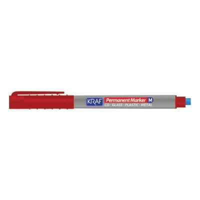 Kraft Acetate Pen with Eraser (M) Red (1)