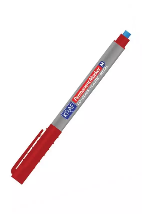 Kraft Acetate Pen with Eraser (M) Red - 1