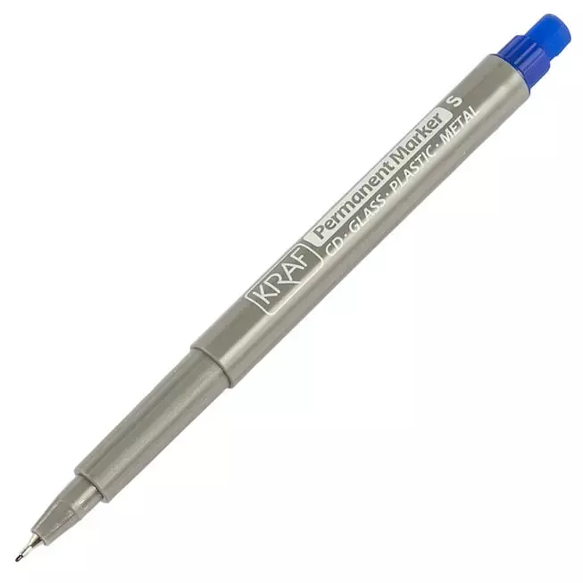 Kraft Acetate Pen with Eraser (S) Blue - 2