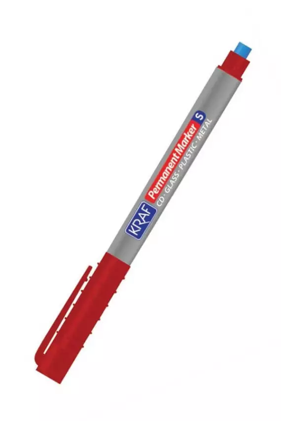 Kraft Acetate Pen with Eraser (S) Red - 1