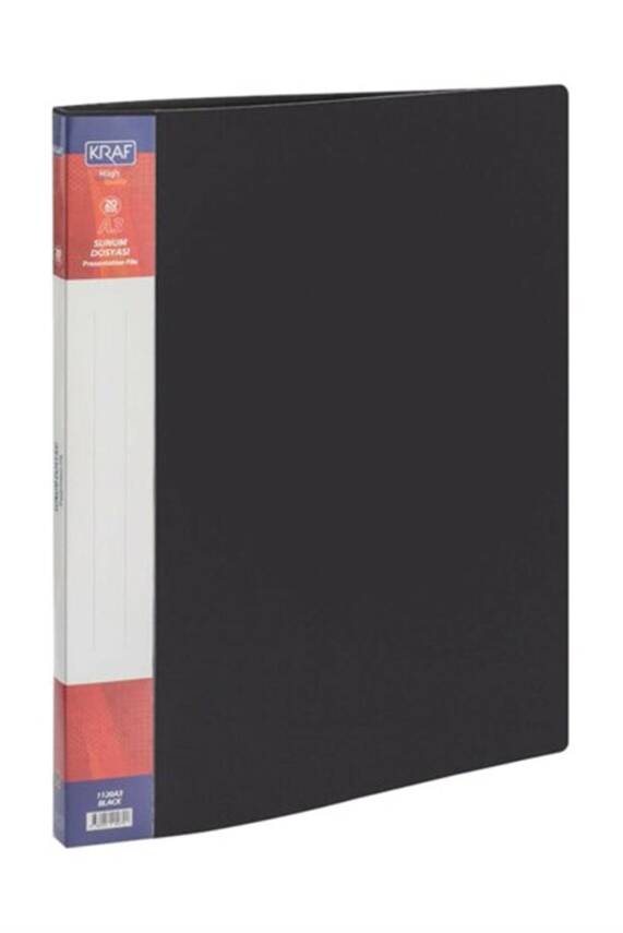Kraft Presentation File A3 20-Piece Black - 1