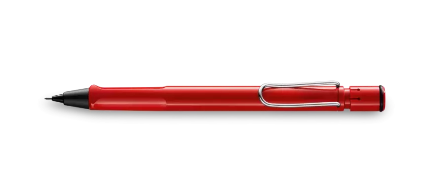 Lamy Safari Mechanical Pencil 0.5 mm Metal Clip Red - 1