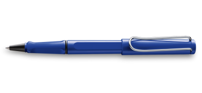 Lamy Safari Rollerball Pen Metal Clip Blue