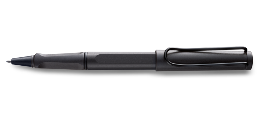 Lamy Safari Rollerball Pen Metal Clip Matte Black - 1