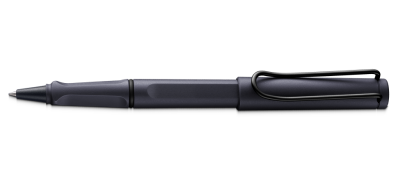 Lamy Safari Rollerball Pen Metal Clip Steel Black
