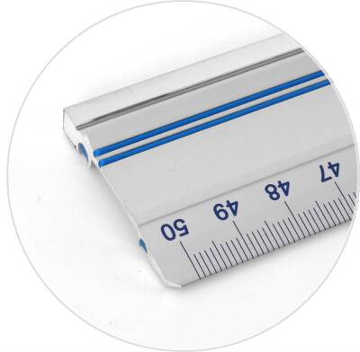 Leniar Non-Slip Ruler Aluminum 70 Cm - 6