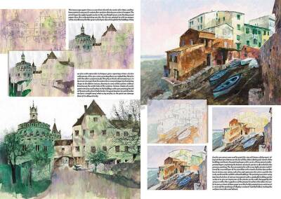 Leonardo Collection Desen Kitabı Architectural Scenes N: 43 Mimari Sahneler N: 43