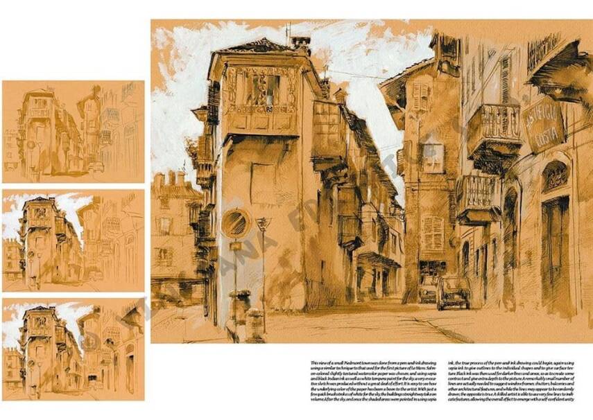 Leonardo Collection Desen Kitabı Architectural Scenes N: 43 Mimari Sahneler N: 43 - 2