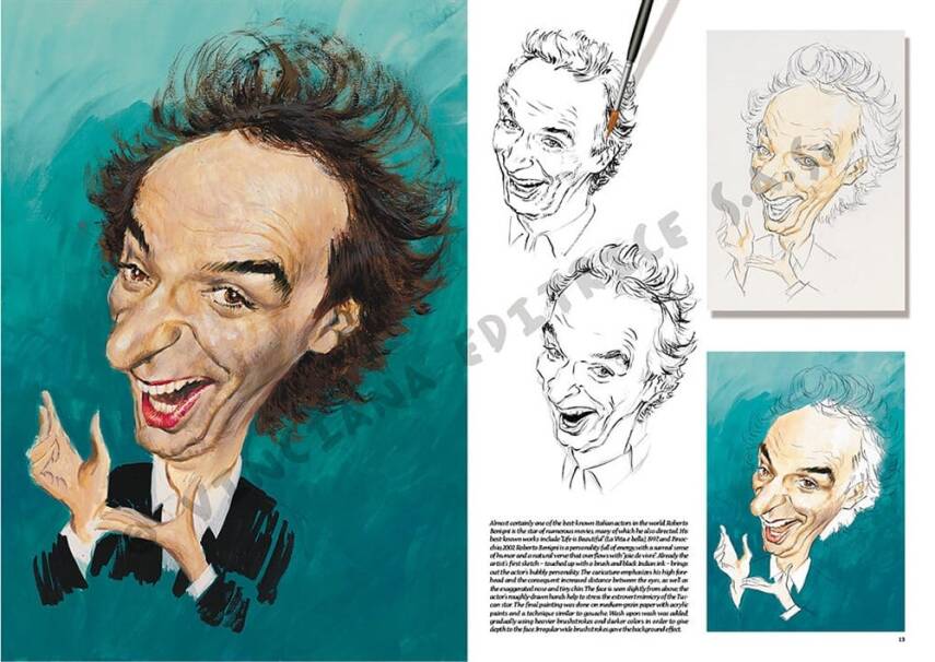 Leonardo Collection Desen Kitabı Caricatures N: 39 Karikatürler N: 39 - 1