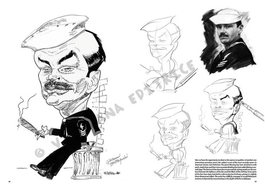Leonardo Collection Desen Kitabı Caricatures N: 39 Karikatürler N: 39 - 2