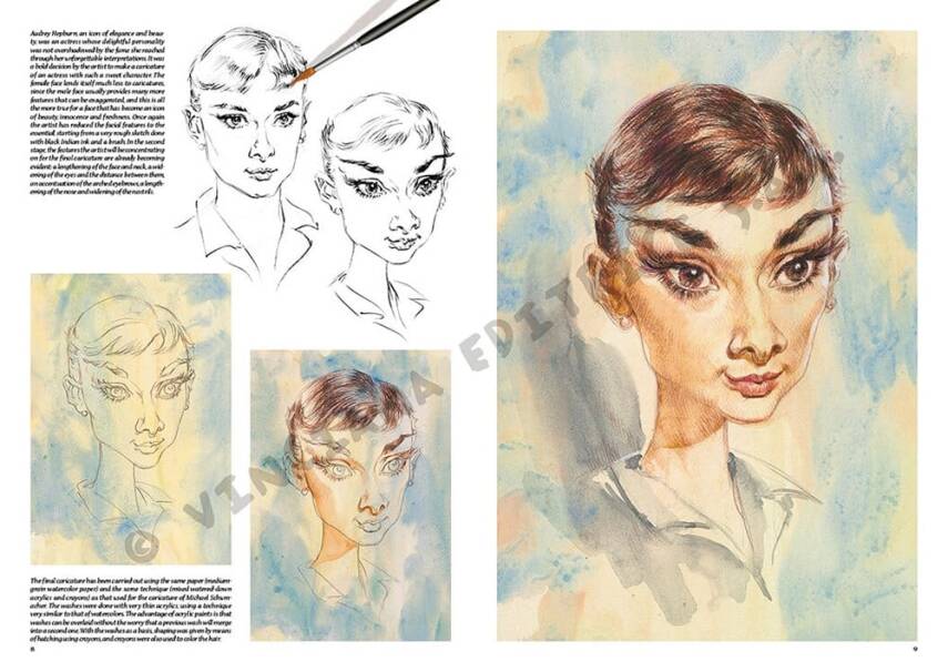 Leonardo Collection Desen Kitabı Caricatures N: 39 Karikatürler N: 39 - 4