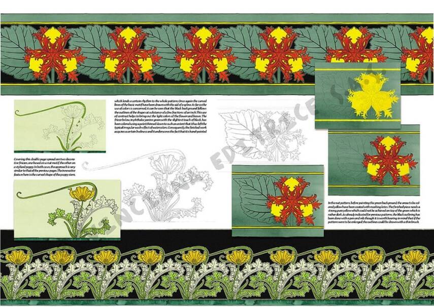 Leonardo Collection Desen Kitabı Dekorative Patterns N: 40 Dekoratif Desenler N: 40 - 1