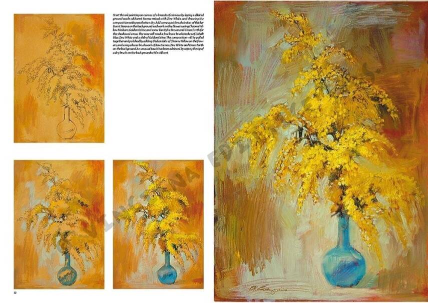 Leonardo Collection Desen Kitabı Flowers N: 22 Çicekler N: 22 - 2