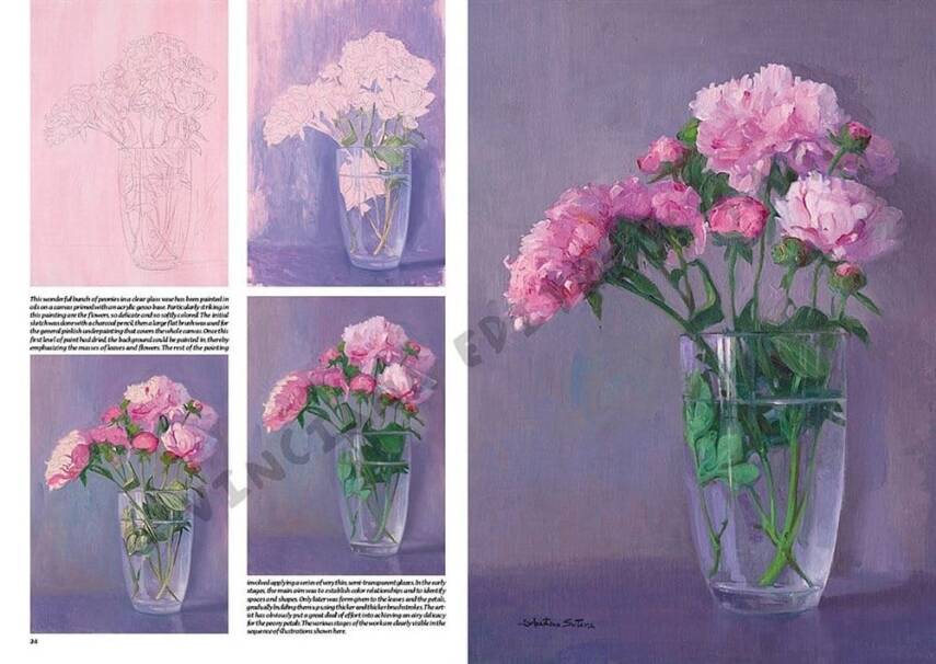 Leonardo Collection Desen Kitabı Flowers N: 22 Çicekler N: 22 - 4