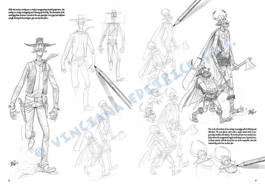 Leonardo Collection Desen Kitabı The Basics Of Comics N: 33 Resimli Mizah Çizim Temelleri N: 33 - 3