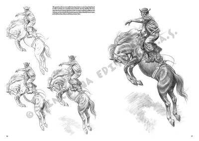 Leonardo Collection Drawing Book Horses And Riders N: 11 Horses And Jockeys N: 11 - 2