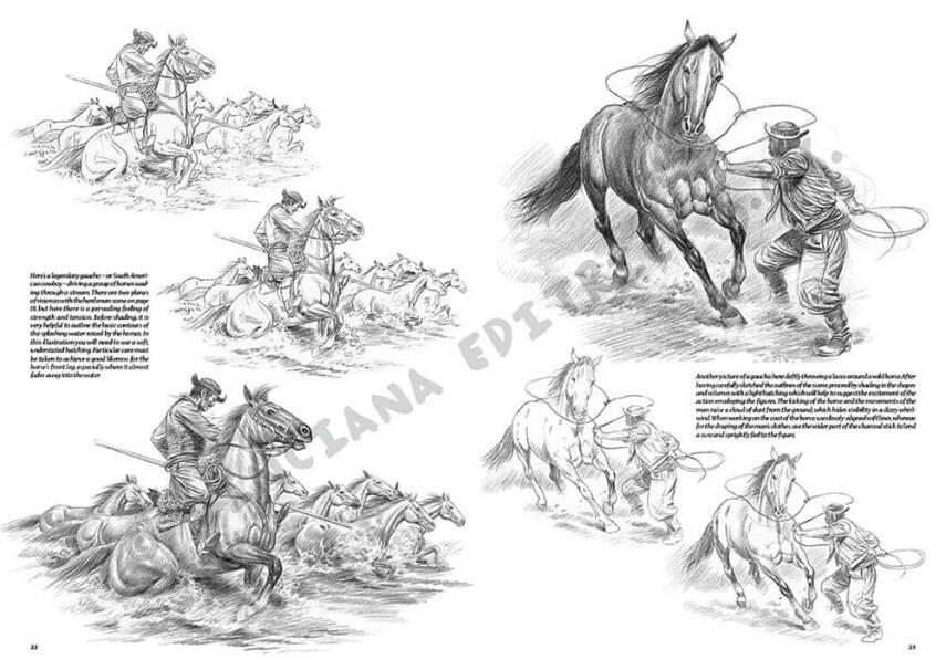 Leonardo Collection Drawing Book Horses And Riders N: 11 Horses And Jockeys N: 11 - 3