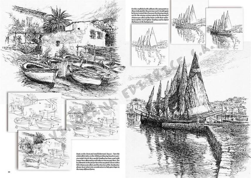 Leonardo Collection Drawing Book Seascape N: 27 Seascapes N: 27 - 5