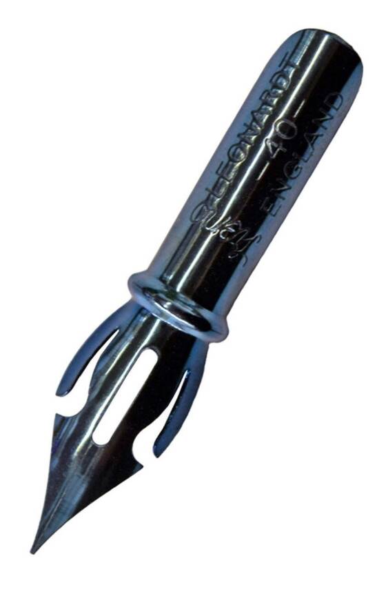 Leonardt Hiro No 40 (Blue Pumpkin Nib) Copperplate Divit Ucu - 1