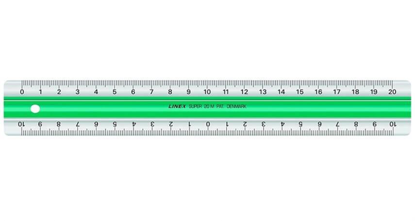 Linex Non-Slip Ruler 20 Cm - 1