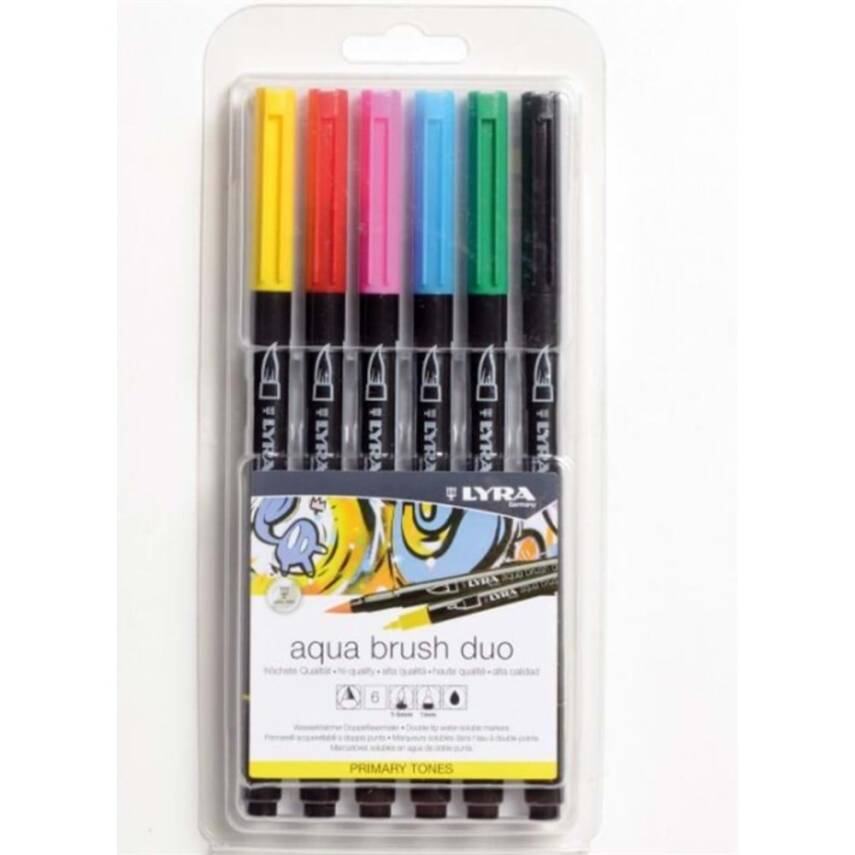 Lyra Aqua Brush Duo Primary Set of 6 - 2