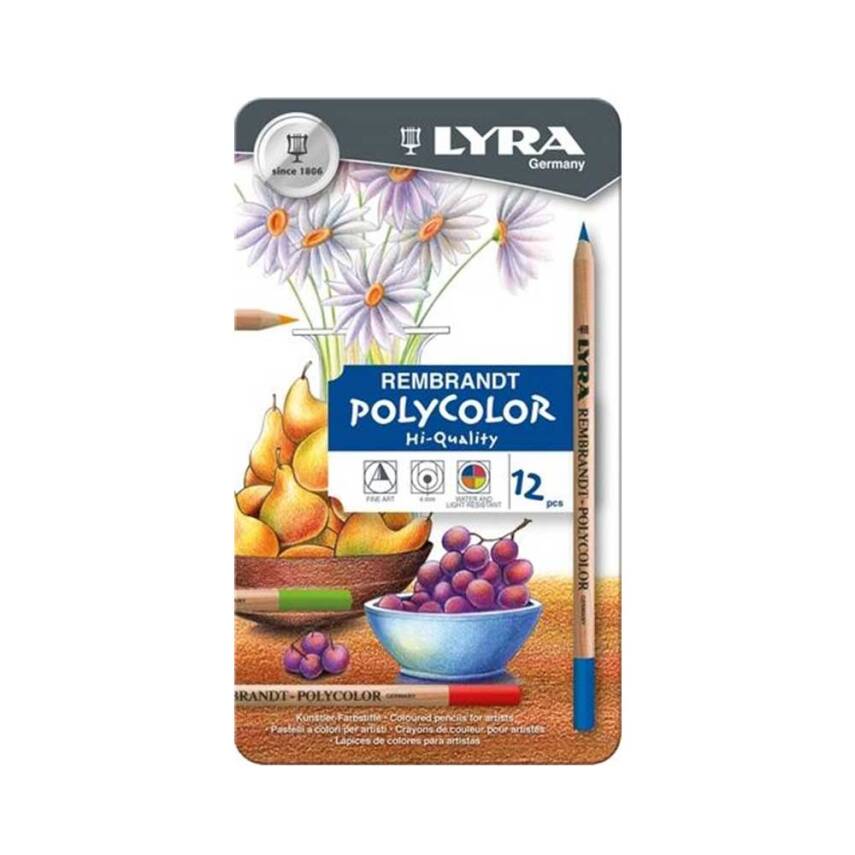 Lyra Rembrand Polycolor 12'Li Metal Kutu - 1