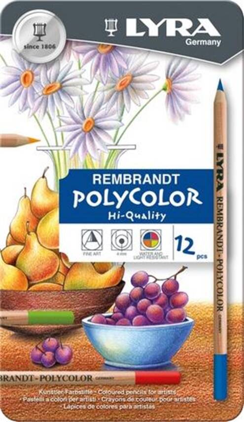 Lyra Rembrand Polycolor Metal Box of 12 - 1