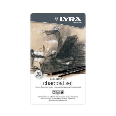 Lyra Rembrandt Charcoal Set 11 li Metal Kutu