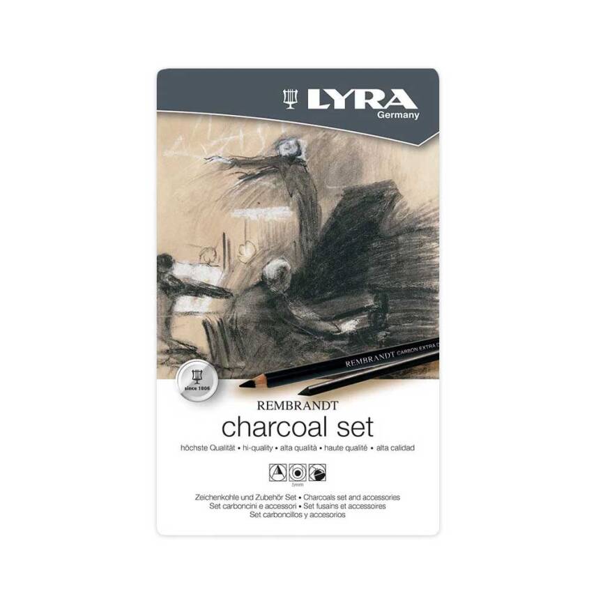 Lyra Rembrandt Charcoal Set 11 li Metal Kutu - 1