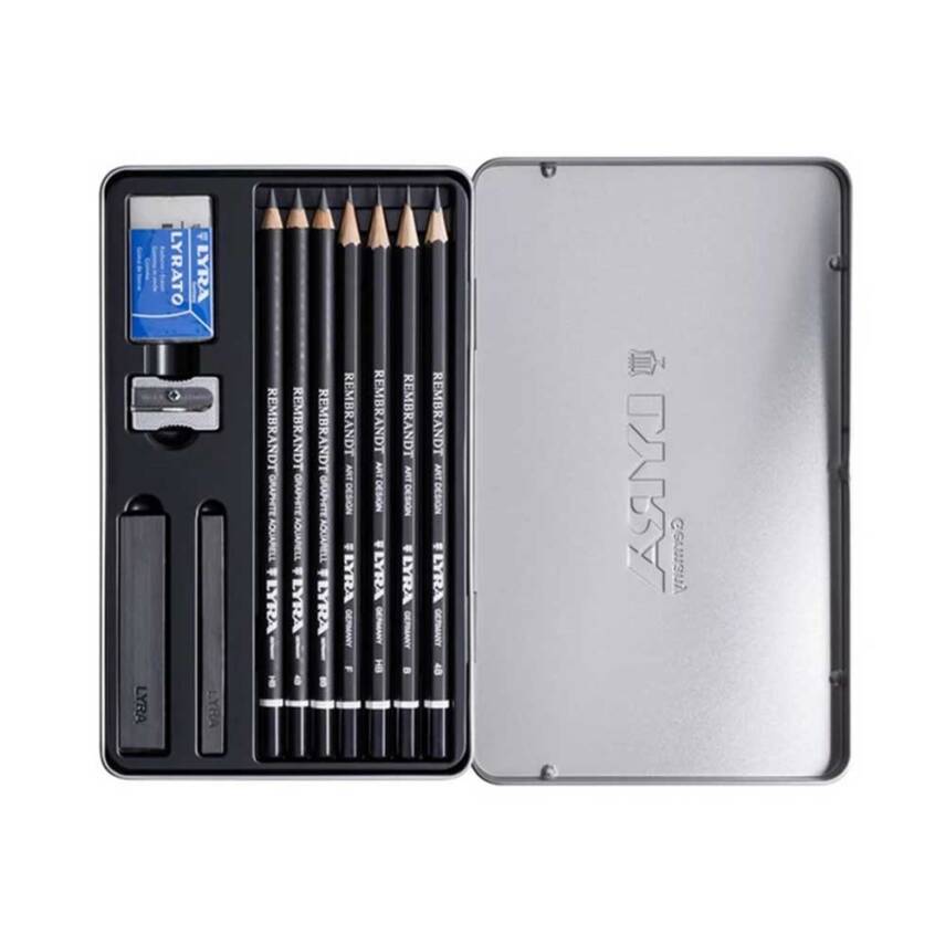 Lyra Rembrandt Graphite Graduated Pencil Set of 12 - 1