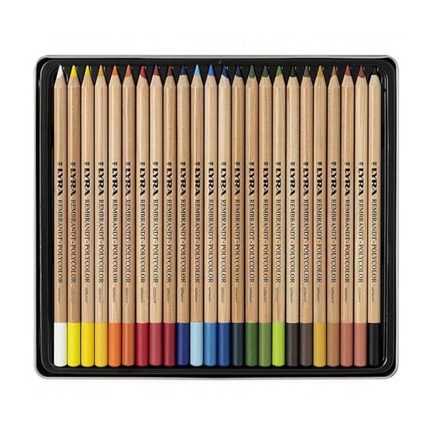 Lyra Rembrandt Pastel Polycolor 24-Piece Tin Box - 2