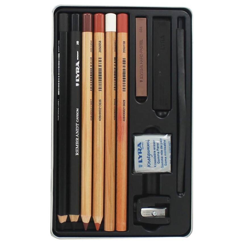 Lyra Rembrandt Sketching Set 11pcsMetal Box - 1